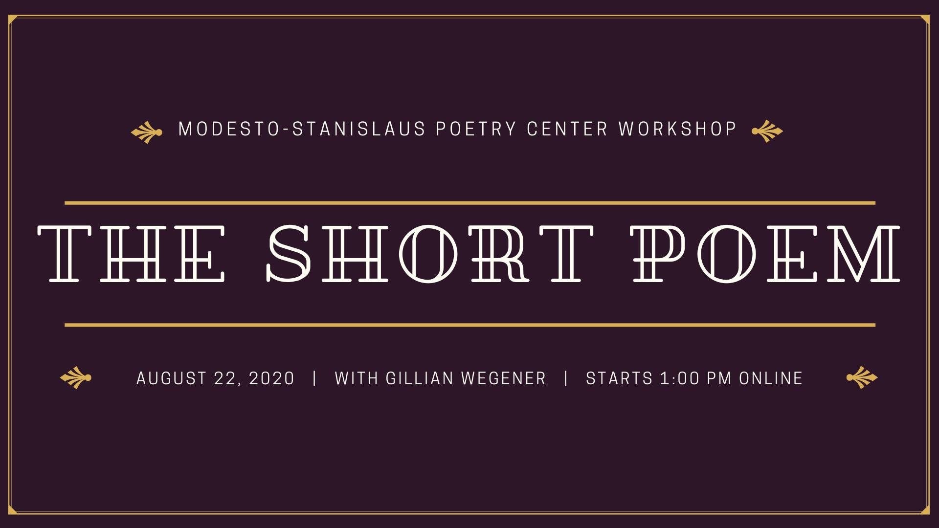 Workshop: The Short Poem