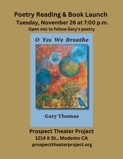 Gary Thomas book launch & reading Nov. 26 7 pm